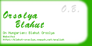 orsolya blahut business card